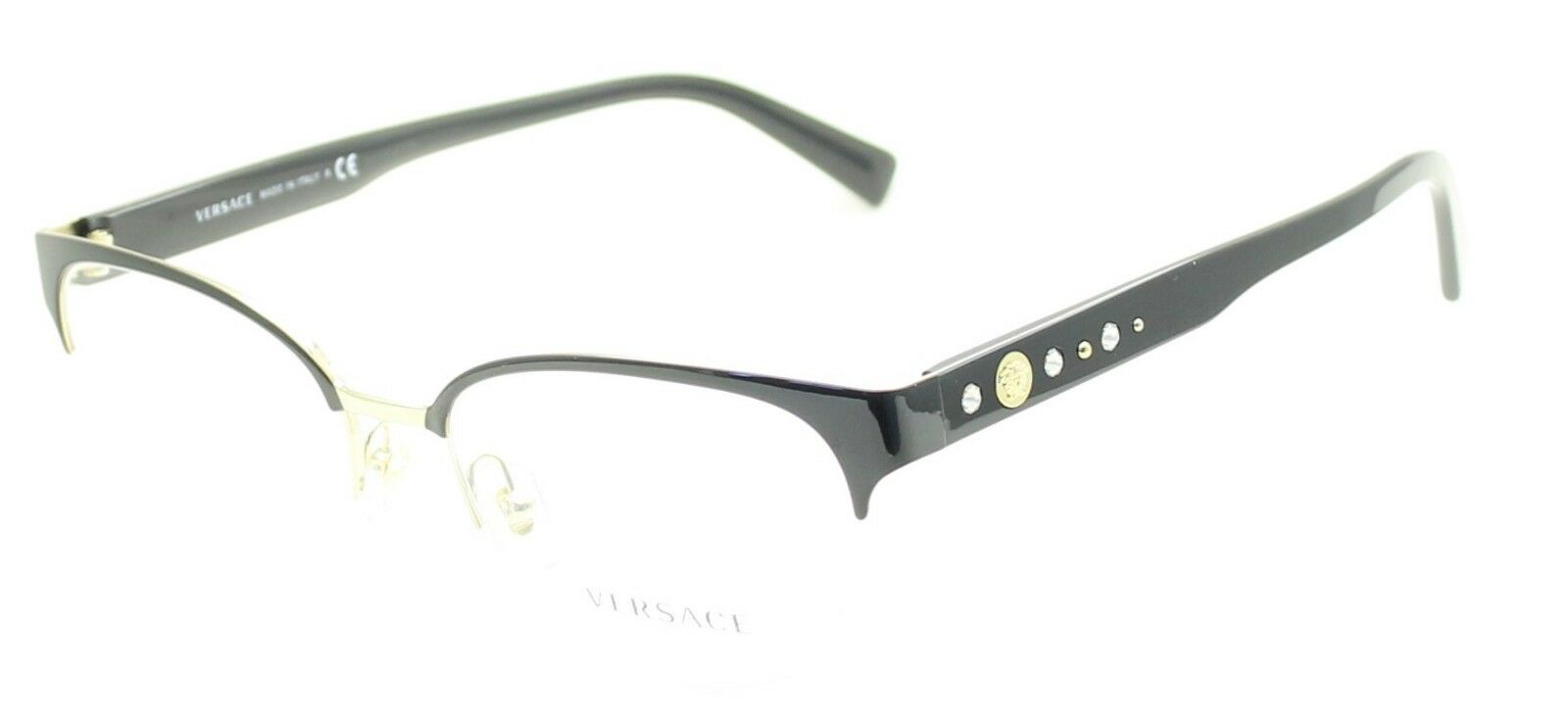 VERSACE MOD 1255-B 1433 52mm Eyewear FRAMES RX Optical Eyeglasses New - Italy