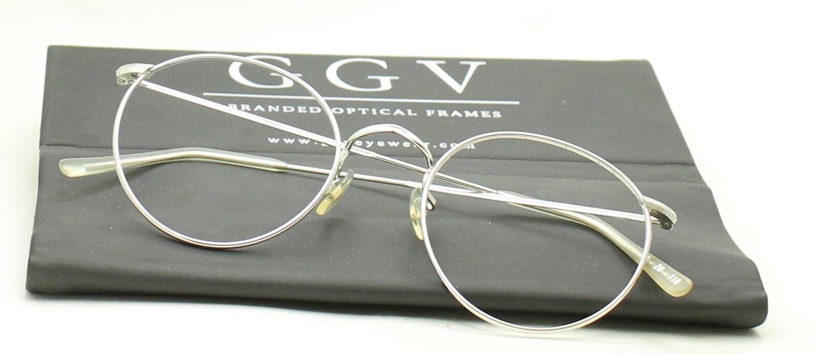 SAVILE ROW ENGLAND 14KT GF Rhodium Beaufort Panto 49x20mm RX Optical Glasses New