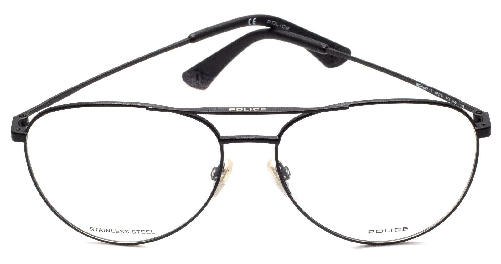 POLICE VPL793 COL. 0531 HIGHWAY 11 57mm Eyewear FRAMES RX Optical Eyeglasses New