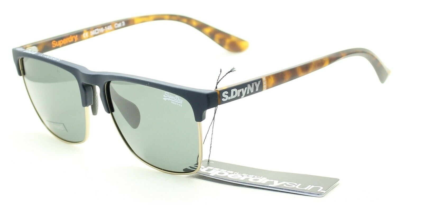 SUPERDRY SDS Superflux 56mm Sunglasses Eyewear Shades Eyeglasses Glasses - New