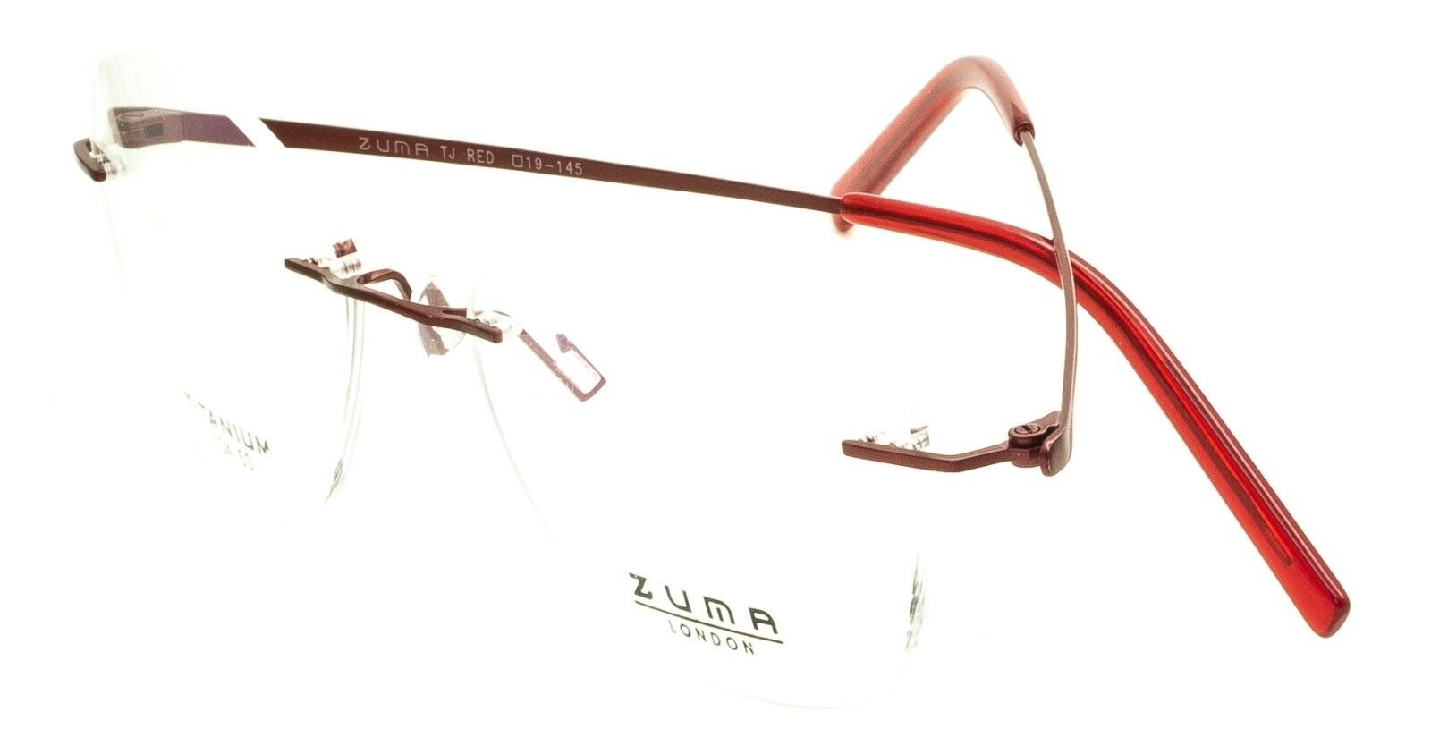 ZUMA LONDON 704 TJ Red 53mm Titanium Eyewear FRAMES RX Optical Eyeglasses New