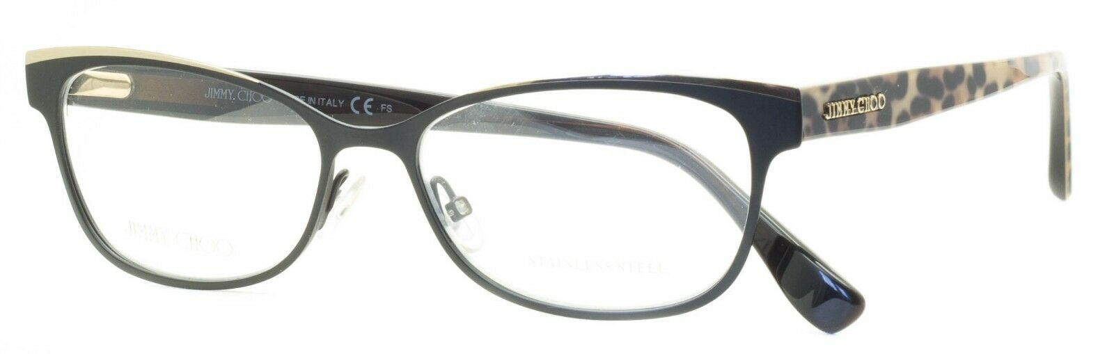 Jimmy Choo JC147 PWN 52mm Eyewear Glasses RX Optical Glasses FRAMES New - Italy