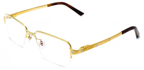 CARTIER CT0041O 001 55mm Gold Eyewear FRAMES RX Optical France Glasses - New