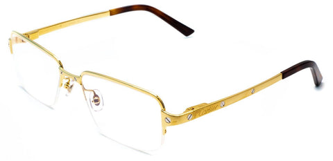 CARTIER CT0120O 001 57mm Gold Eyewear FRAMES RX Optical Glasses - New Italy