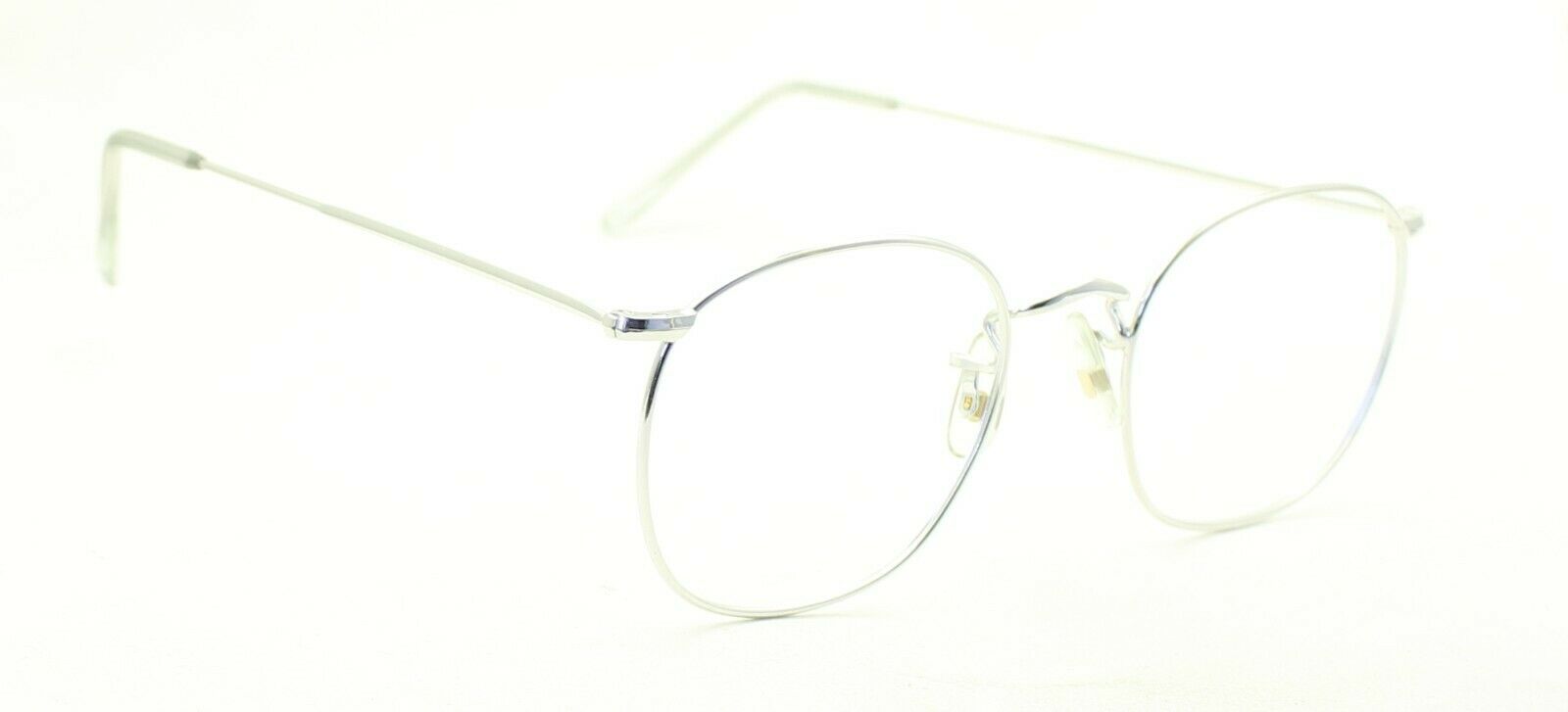 SAVILE ROW ENGLAND 14KT GF Rhodium Quadra 50x20mm FRAMES RX Optical Glasses New