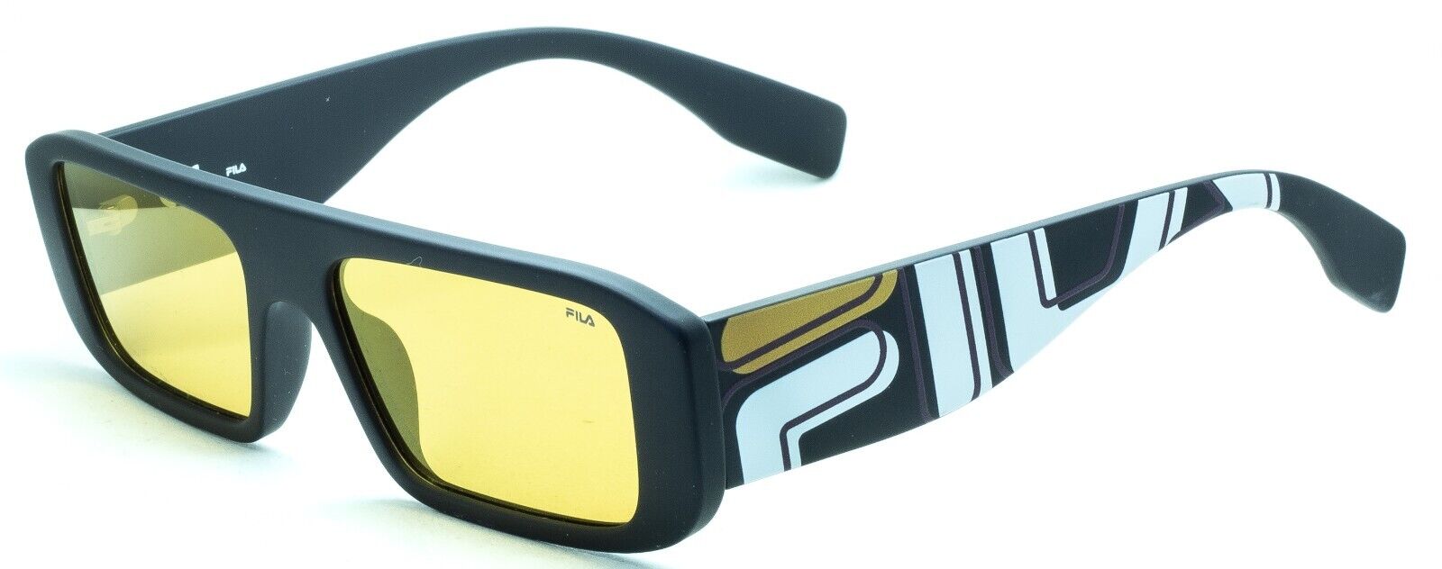 B Motif Square Frame Sunglasses in Black