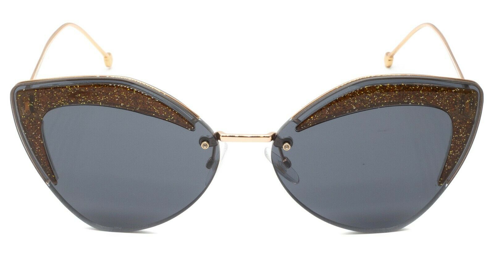 FENDI Women's Lettering 55mm Geometric Cat Eye Sunglasses