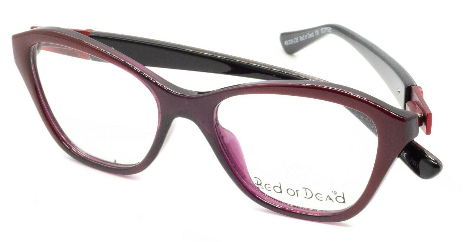 Red or Dead 106 30374560 49mm FRAMES Glasses RX Optical Eyewear Eyeglasses - New