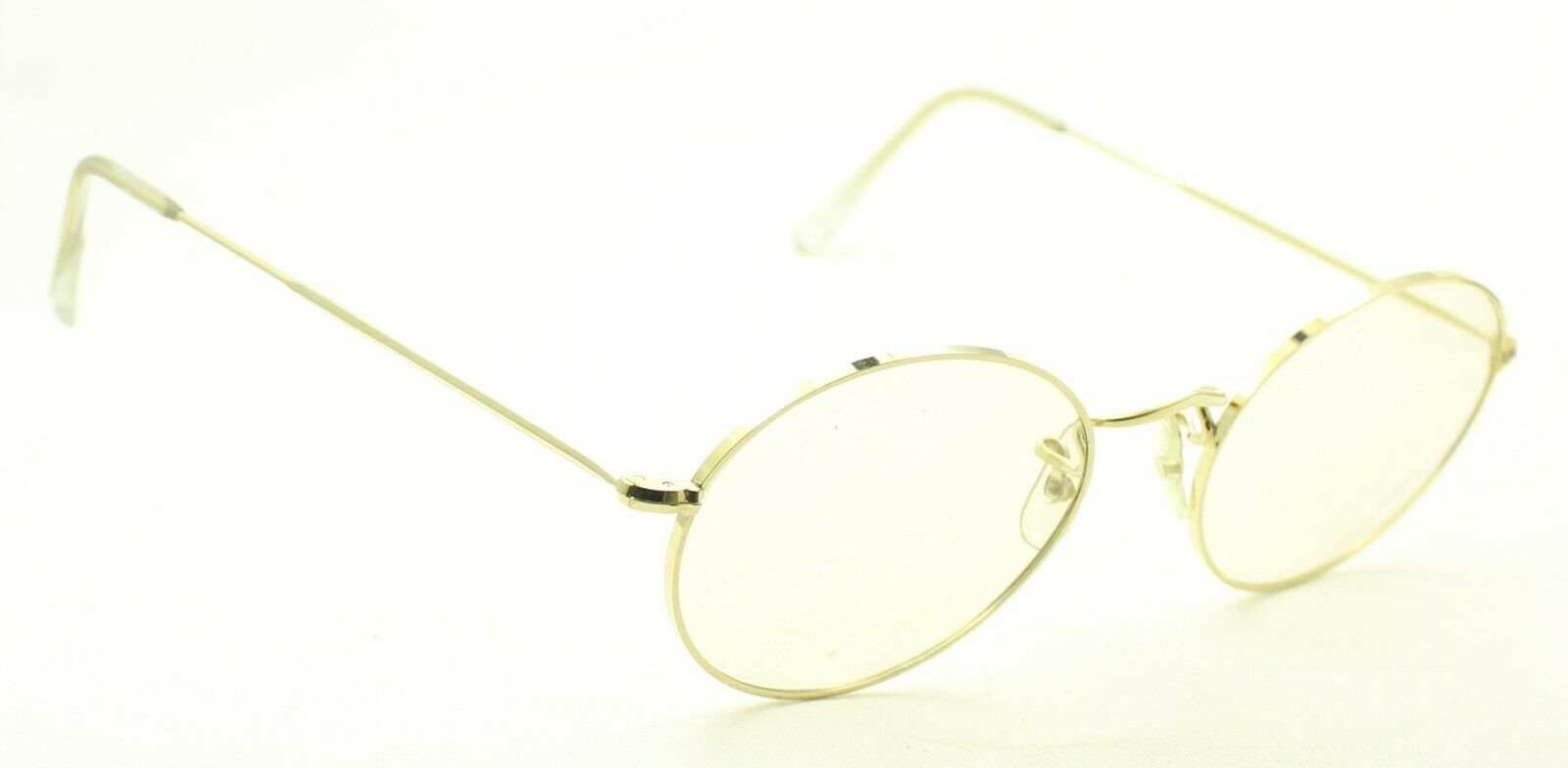 ALGHA London Line (SAVILE ROW) Gold Oval 54x22mm FRAMES RX Optical Glasses - NOS