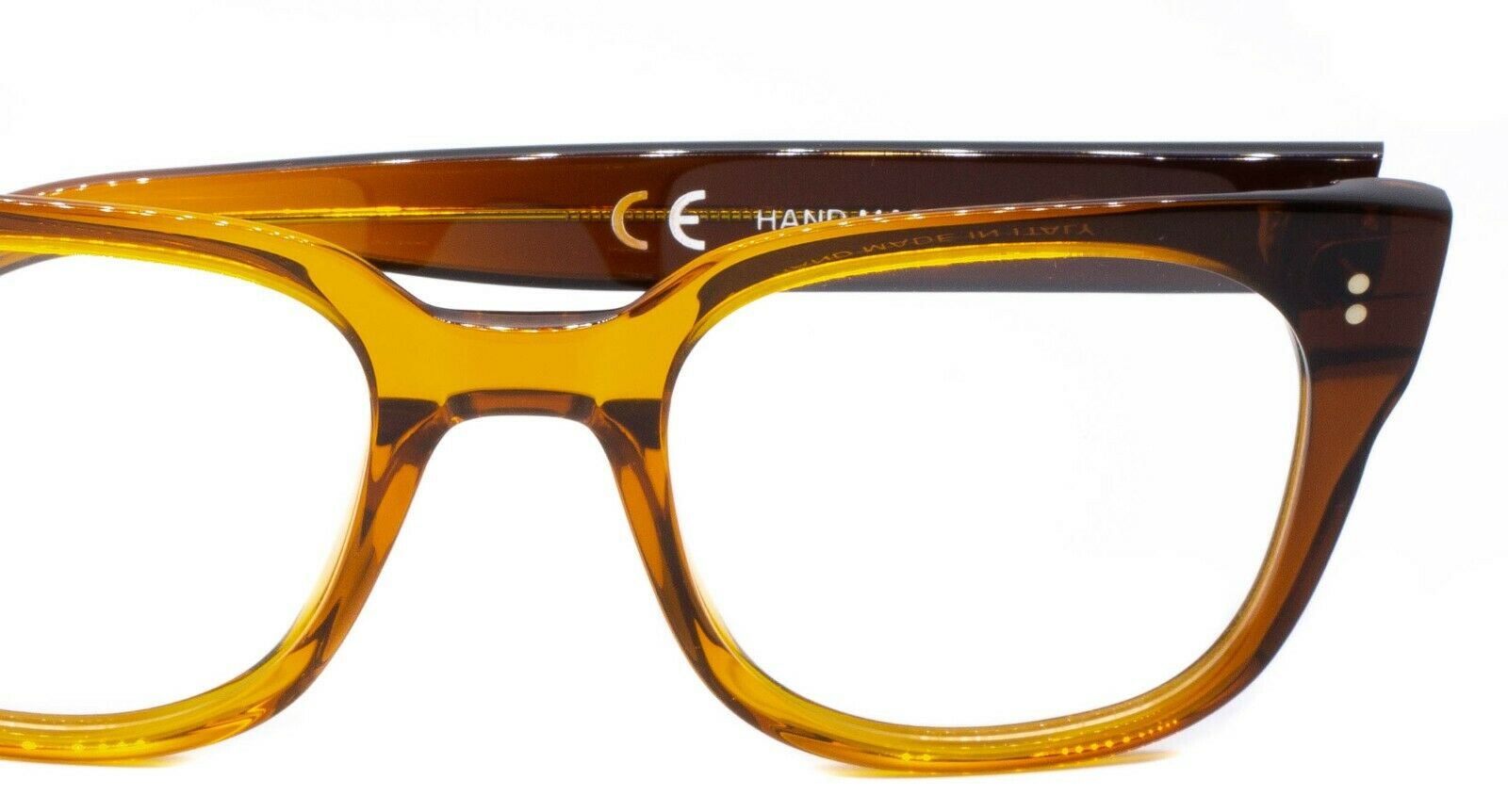 RETROSUPERFUTURE 4CC/R Numero 8 1/2 FW17 Dark Amber 49mm RX Optical Eyeglasses