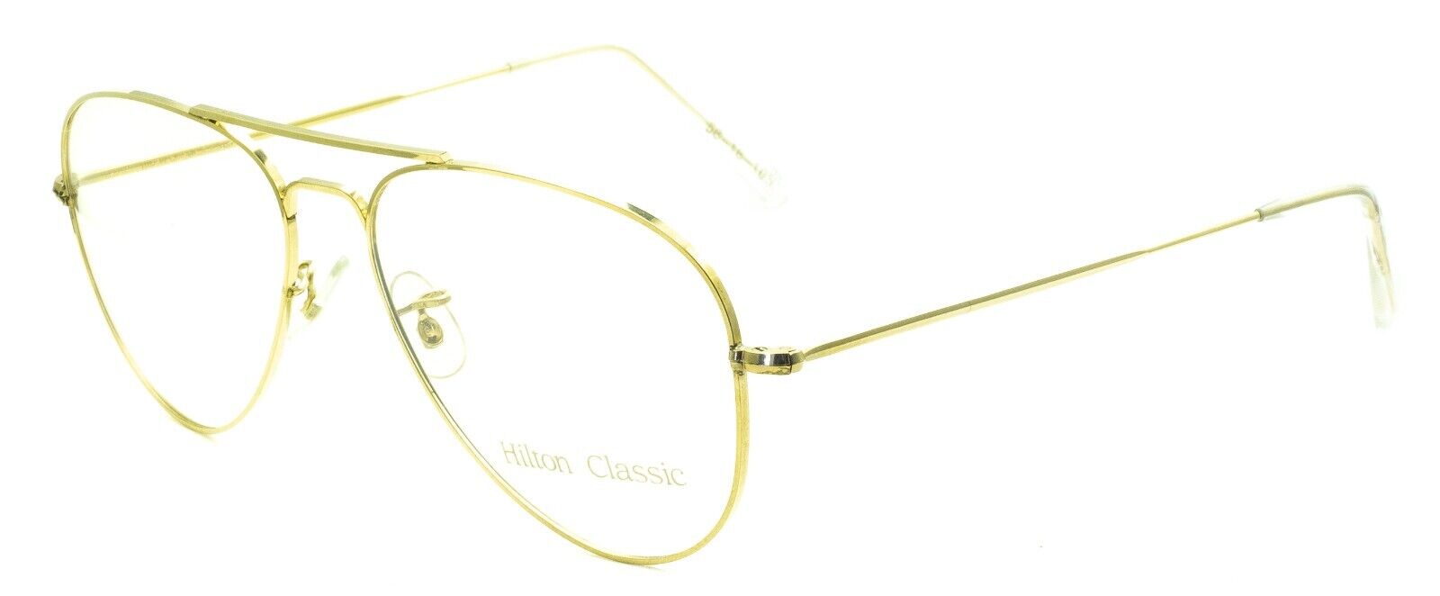 HILTON CLASSIC 4 DUBAR 14KT GF Gold 56x16mm Eyewear FRAMES RX Optical - NOS