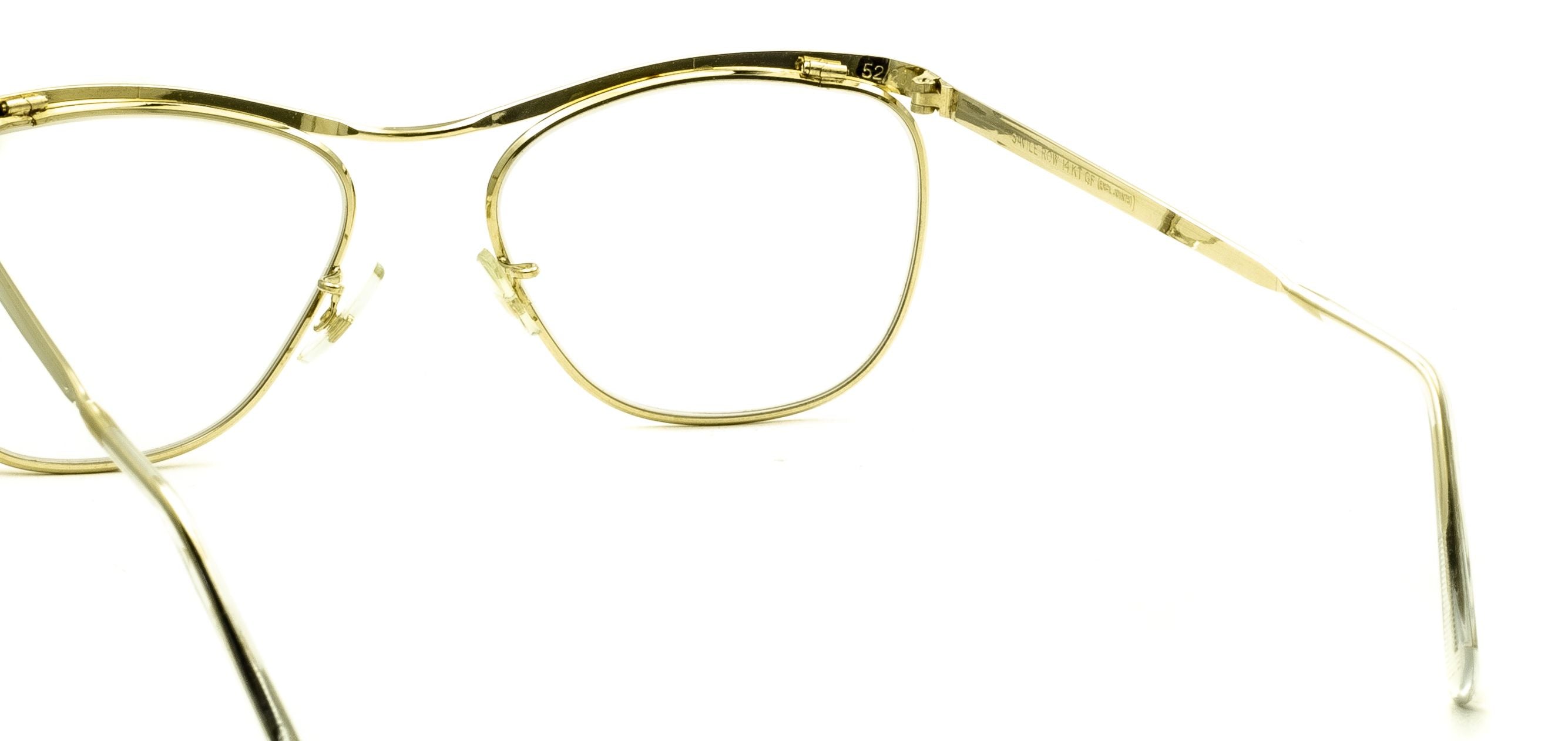 SAVILE ROW Dominor 14KT GF Gold 52x18mm FRAMES RX Optical Glasses Eyewear - NOS